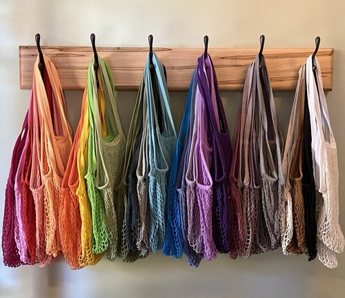 Mesh market bag - mesh, handles